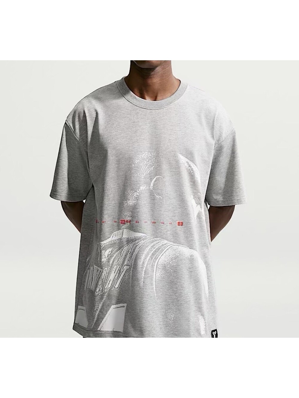 Nike Men’s Size Large (Loose) Kobe Dri-Fit Basketball T-Shirt Dark Grey Heather - Picture 2 of 15
